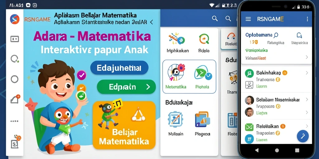 Tampilan antarmuka RSNGAME yang menyenangkan dan interaktif.