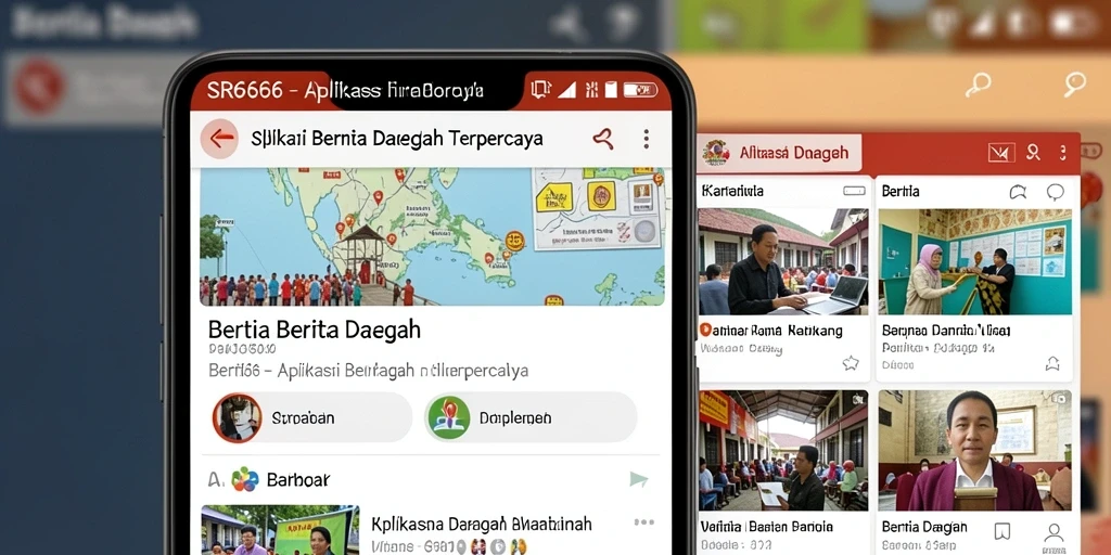 Tampilan antarmuka aplikasi SR6666 yang informatif dan menarik.